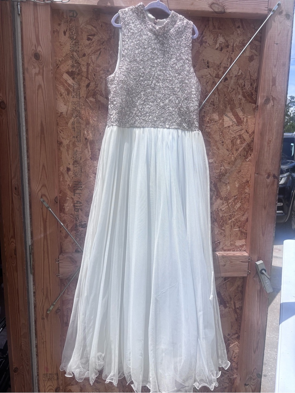 Xtraordinary Ivory Sequin Bodice Tulle Gown
